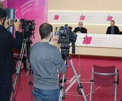 Rueda de prensa tras la Asamblea Plenaria de la Conferencia Episcopal Española, con el portavoz Luis Argüello