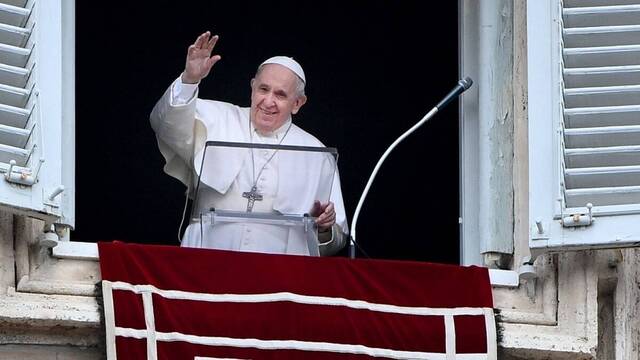El Papa Francisco en el rezo del Ángelus