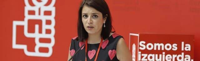 Adriana Lastra es la portavoz del grupo parlamentario socialista en el Congreso