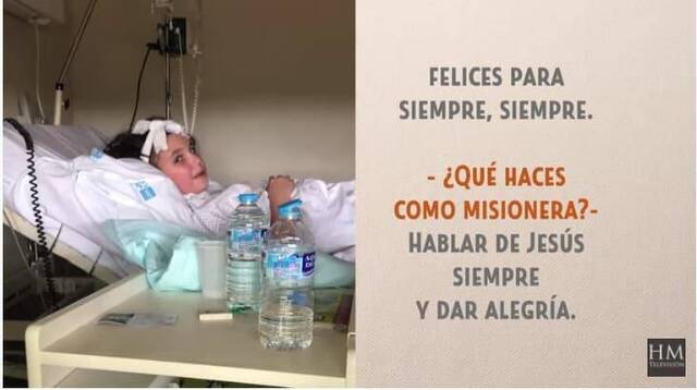 Teresita Castillo en el hospital