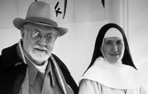 Henri Matisse y la hermana Jacques Marie.