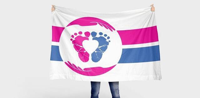 La bandera provida usa el blanco de inocencia, los pies preciosos, las manos de la madre, el corazón de amar...