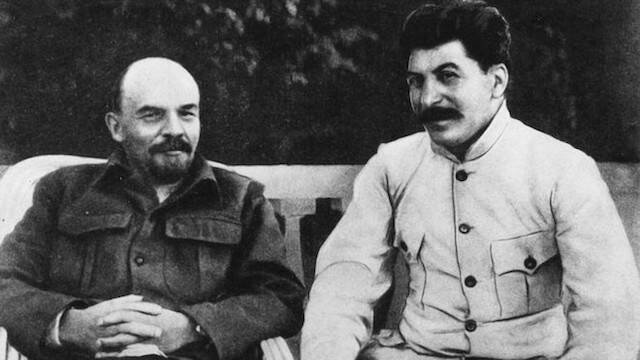 Lenin y Stalin.