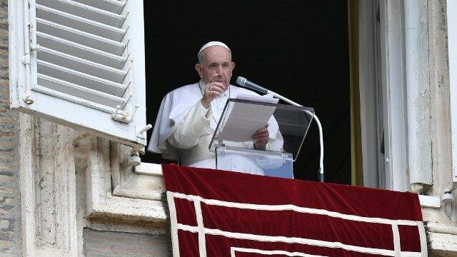 Papa Francisco en el Ángelus. 