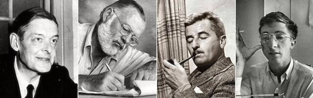 Eliot. Hemingway, Faulkner, Updike.