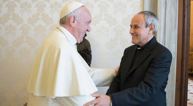 Julián Carrón con el Papa Francisco