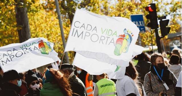Manifestación provida Cada Vida Importa en Madrid, la primera tras el coronavirus