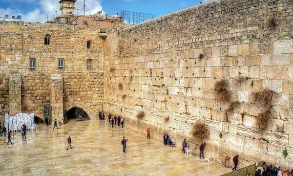 Muro del templo de Jerusalén que queda en pie y que es sagrado para los judíos