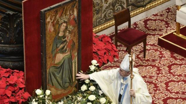 Papa Francisco en la primera misa de 2022.