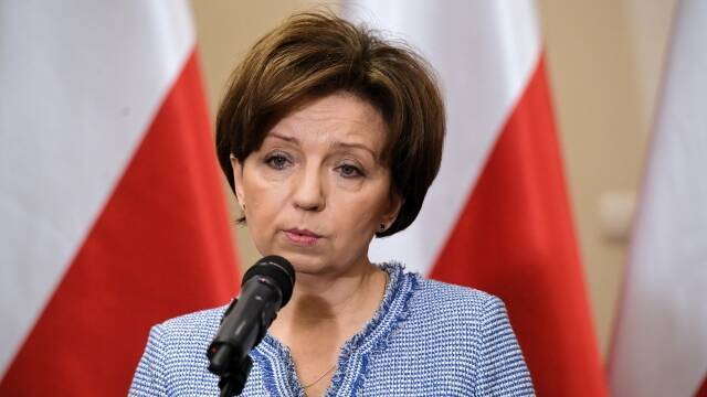 Marlena Marlag, ministra de Familia y Política Social en Polonia.