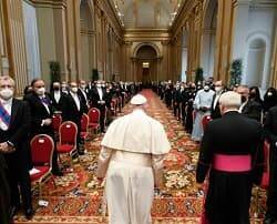 El Papa, con el cuerpo diplomático