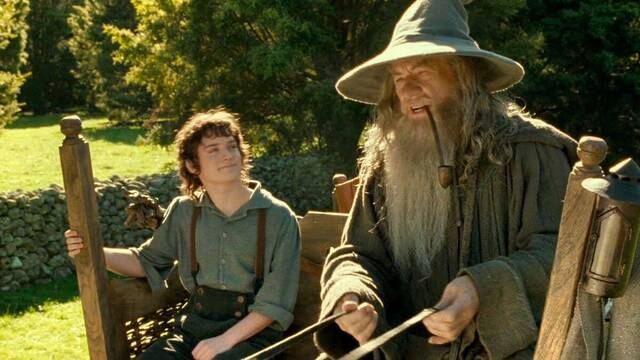Frodo y Gandalf en una escena de 'El Señor de los Anillos'.