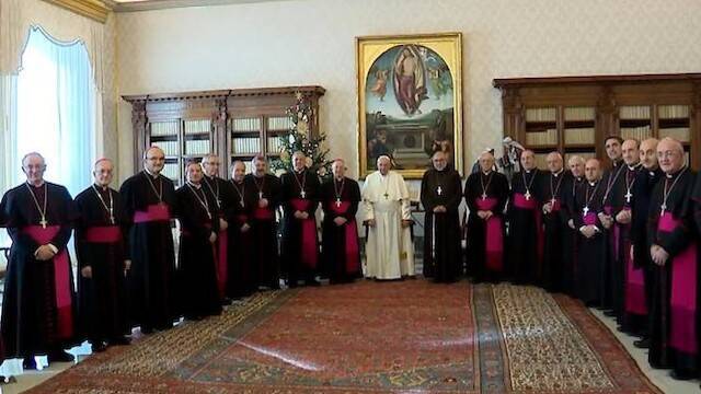 Obispos españoles en visita ad limina.