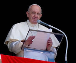 El Papa Francisco en el Angelus de hoy.