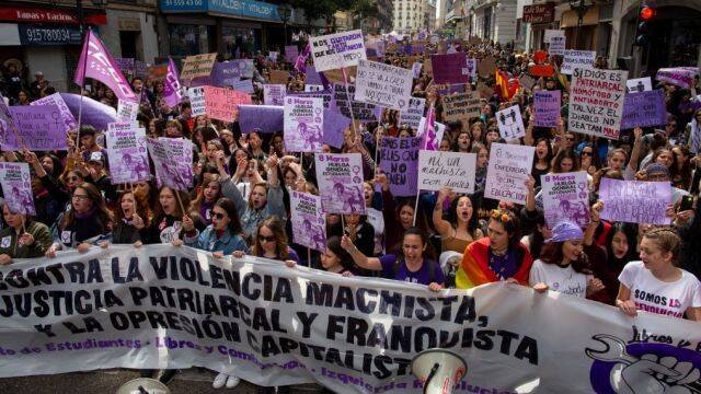 Feministas en Madrid.