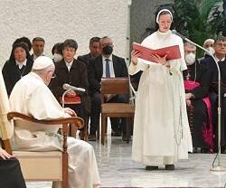 Un momento de la audiencia pública del Papa Francisco de este miércoles 23 de marzo