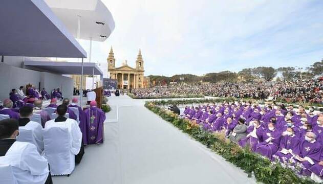 El Papa celebró la Eucaristía en Malta ante más de 20.000 personas