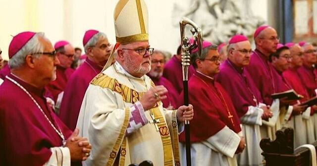 El cardenal Reinhard Marx y obispos alemanes