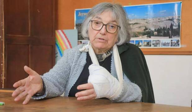 La hermana Marie-Claude ha tenido que ser intervenida dos veces de la mano / Foto: Frantz Bouton-Nize Matin