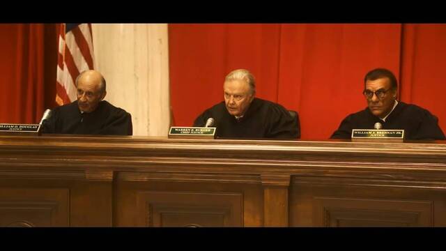 Jueces del Tribunal Supremo en una escena de la película Roe vs Wade.