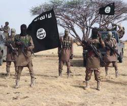 Militantes de Estado Islámico en Nigeria.
