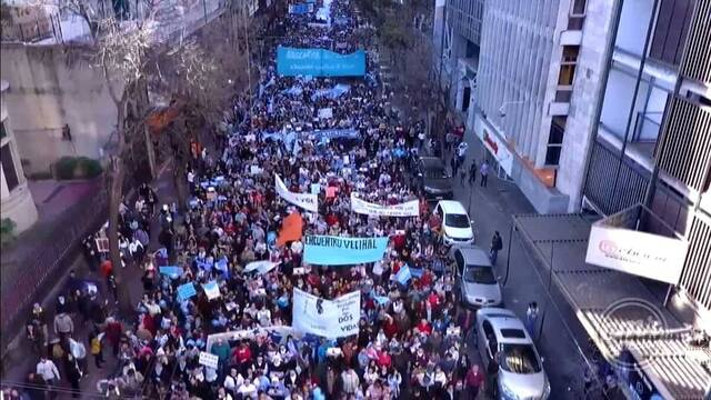 Manifestación provida en Argentina.