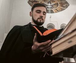 Tradey es novicio basiliano en Ucrania y se prepara para ser ordenado sacerdote / ACN