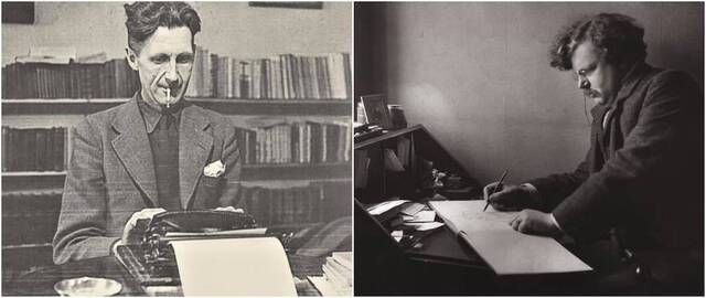 George Orwell y G.K. Chesterton.