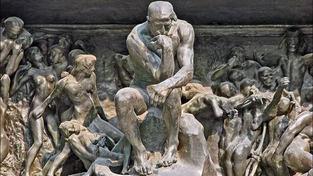 El  Pensador de Rodin.
