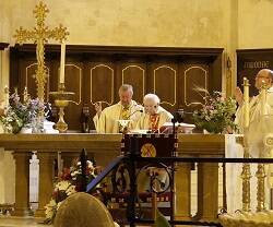Obispos de Baleares y Valencia en la catedral de Menorca en julio de 2022