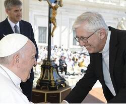 El Papa Francisco con Guillermo Marcó en junio de 2022