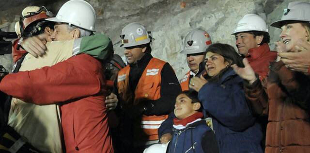 Mineros chilenos.