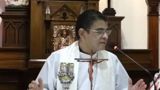El obispo de Matagalpa Rolando Álvarez. 