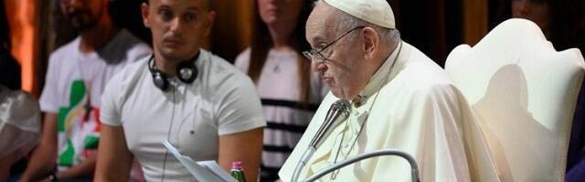 El Papa Francisco en su encuentro con jóvenes en Asís en Economía de Francesco