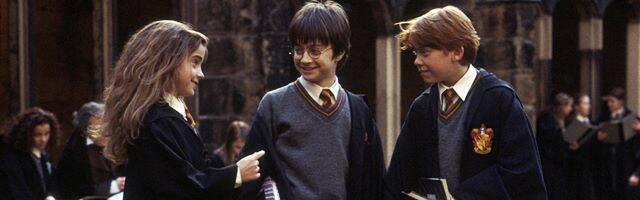 Hermione, Harry Potter y Ron.