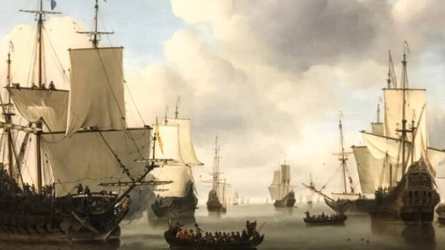 Barcos del siglo XVII.