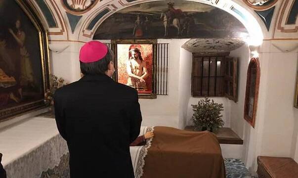 El Nuncio en España, Bernardito Aúza, visitó la tumba de Santa Teresa en Alba de Tormes