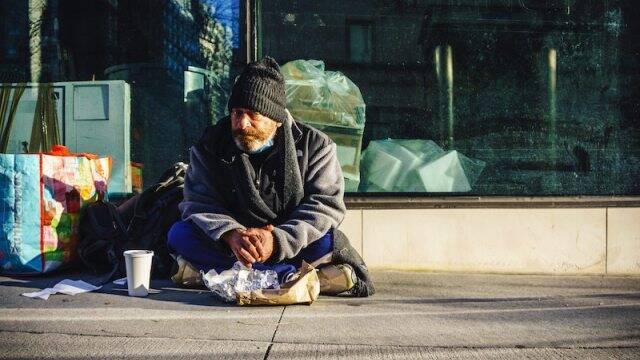Persona sin hogar. 