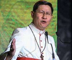 El cardenal Tagle, filipino de 65 años, de madre china y Prefecto de Evangelización de los Pueblos
