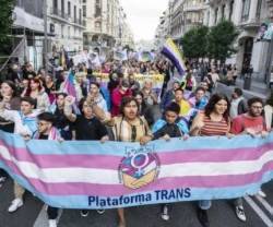 Manifestación transgénero. 