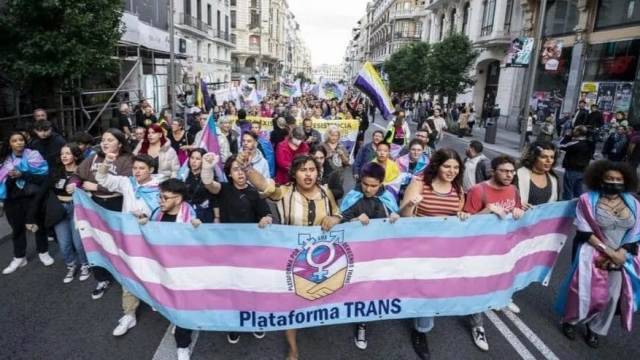 Manifestación transgénero. 