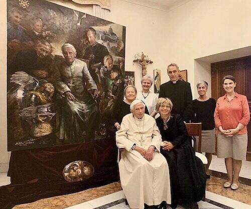El cuadro de Benedicto XVI