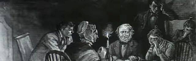Una representación de los sucesos conocidos como The Wizard Clip, el Corte del Brujo.