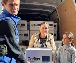 Cáritas Ucrania recibe ayudas europeas