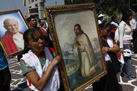 San Juan Diego, el primer indígena americano en ser canonizado, vidente de Guadalupe