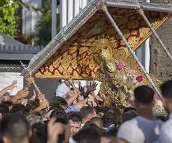 La Virgen del Rocío y la multitud en Almonte   en 2022, foto de A.Pérez