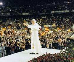 Juan Pablo II, en España.