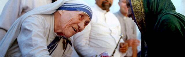 Madre Teresa de Calcuta en Bombay... 