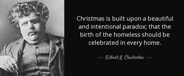 Chesterton y su frase sobre la Navidad.
