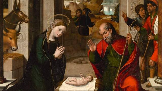 'La Natividad' de Juan Correa de Vivar (1535). Museo del Prado.